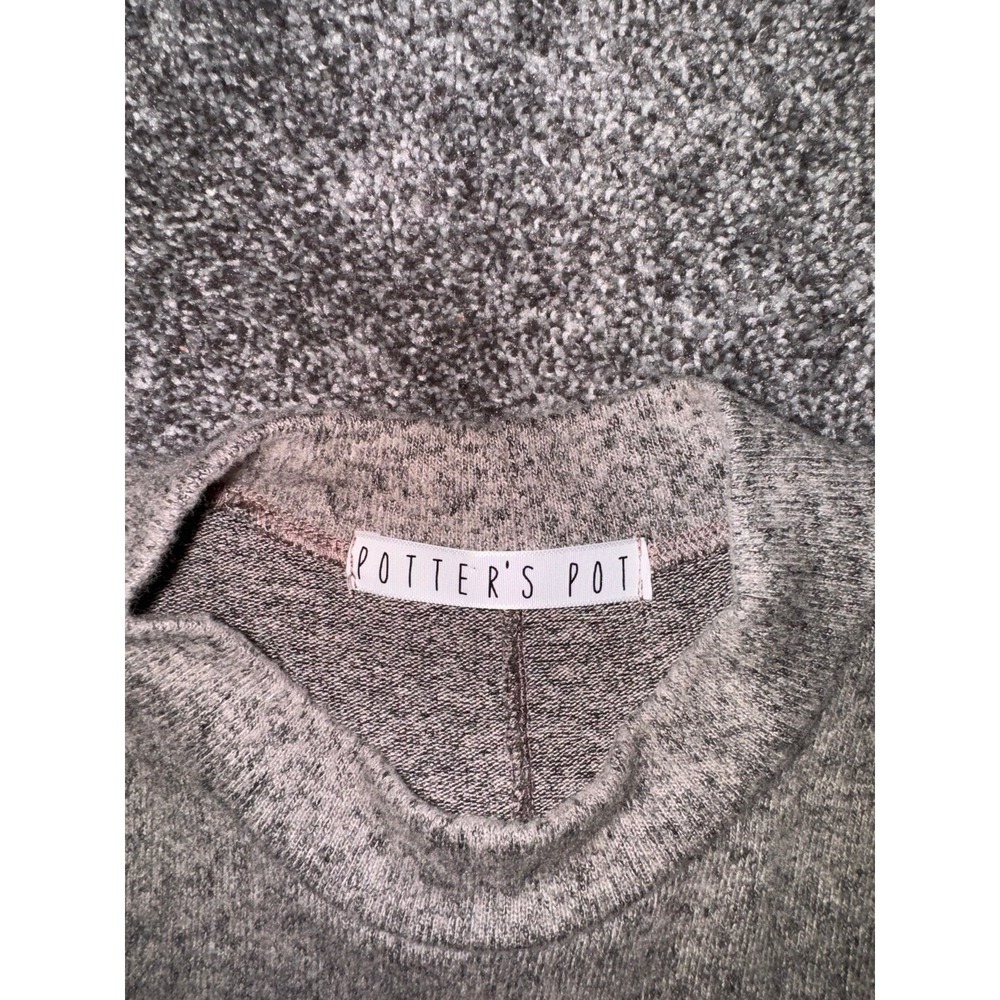 Potters Pot Women's Heather Gray Mid-Length Long-Sleeve Dress - Picture 5 of 9